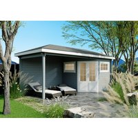 26% billiger ! Fjordholz 5-Eck Gartenhaus Modell Evelyn 2C 15m²