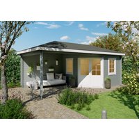 26% billiger ! Fjordholz 5-Eck Gartenhaus Modell Evelyn 3C 15m²