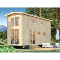 13% billiger ! Fjordholz Tiny Gartenhaus Modell Heritage 70 A 18m²