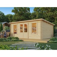 26% billiger ! Fjordholz Pultdach Gartenhaus Modell Rex 28 A 15m²