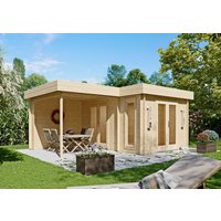 26% billiger ! Fjordholz Flachdach Gartenhaus Modell Wendy 28 20m²