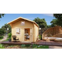 26% billiger ! Fjordholz Satteldach Gartenhaus Modell Sönke 44 B 12m²