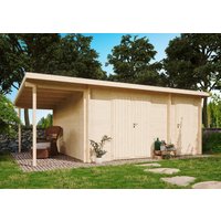 26% billiger ! Fjordholz Gartenhaus Modell Carin 44 D + SD 21m²