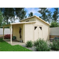 26% billiger ! Fjordholz Gartenhaus Modell Varianta 44 F +SD 20m²