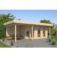 26% billiger ! Fjordholz Gartenhaus Modell Nora 44 I Modern 32m²