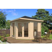 26% billiger ! Fjordholz Gartenhaus Modell Lisa 44 A Modern 12m²