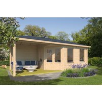 26% billiger ! Fjordholz Gartenhaus Modell Lisa 44 F Klassik 24m²