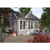 26% billiger ! Fjordholz Gartenhaus Modell Teehaus Windsor 28 12m²