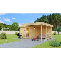 26% billiger ! Fjordholz Gartenhaus Modell Roxana 44 30m²