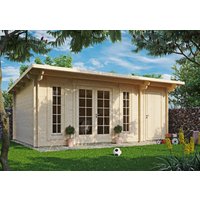 26% billiger ! Fjordholz Gartenhaus Modell Jacob 44 C mit Abstell 15m²