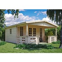 26% billiger ! Fjordholz Gartenhaus Modell Franjo 44 C 24m²