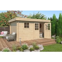 26% billiger ! Fjordholz Gartenhaus Modell Linz 28 D 12m²