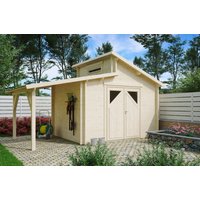 26% billiger ! Fjordholz Gartenhaus Modell Varianta 44 C +SD 12m²