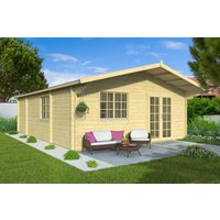 26% billiger ! Fjordholz Gartenhaus Modell Raik 44 24m²