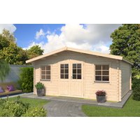 26% billiger ! Fjordholz Gartenhaus Modell Pepe 44 24m²
