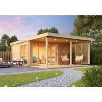 26% billiger ! Fjordholz Gartenhaus Modell Kaarlo 70 24m²