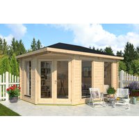 26% billiger ! Fjordholz Gartenhaus Modell Lisa 44 B Modern 20m²