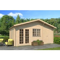 26% billiger ! Fjordholz Gartenhaus Modell Rolf 44 D 24m²