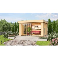 26% billiger ! Fjordholz Gartenhaus Alu Concept Lounge 44 A 15m²
