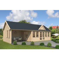 26% billiger ! Fjordholz Gartenhaus Modell Teehaus Kensington 70 32m²