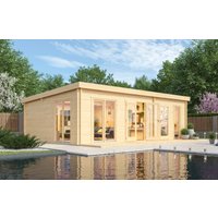 26% billiger ! Fjordholz Gartenhaus Modell Henning 44 24m²