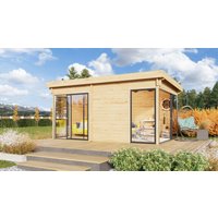 26% billiger ! Fjordholz Gartenhaus Alu Concept 44 G
