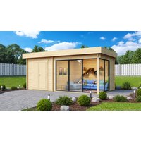 26% billiger ! Fjordholz Gartenhaus Alu Concept 44 J 24m²