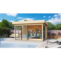 26% billiger ! Fjordholz Gartenhaus Alu Concept 70 H 24m²