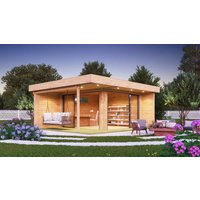 26% billiger ! Fjordholz Gartenhaus Alu Concept Relax 70 A 24m²