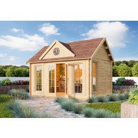 26% billiger ! Fjordholz Gartenhaus Modell Teehaus Glasgow 44 A 20m²