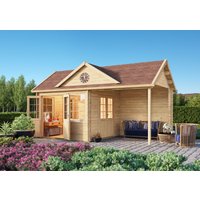 26% billiger ! Fjordholz Gartenhaus Modell Teehaus Kirkless 44 24m²