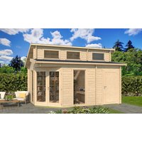 26% billiger ! Fjordholz Gartenhaus Modell Kono 44 B 18m²