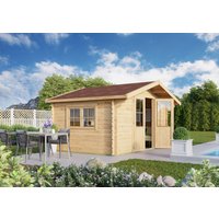 26% billiger ! Fjordholz Gartenhaus Modell David 34 12m²