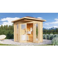 26% billiger ! Fjordholz Gartenhaus Modell Nina 44 D 9m²