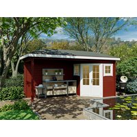 26% billiger ! Fjordholz 5-Eck Gartenhaus Modell Evelyn 1C 15m²