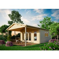 26% billiger ! Gartenhaus Modell Julia 44 D 40m²