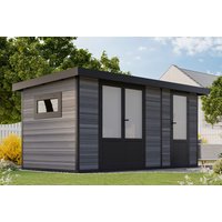 26% billiger ! WPC Gartenhaus Modell Style DeLuxe 2-Raum 8,0 m² 8m²