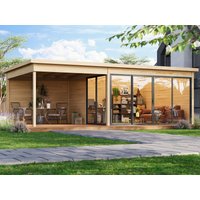 23% billiger ! Fjordholz Gartenhaus Modell Office IsoSlide 4 SD