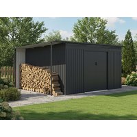 26% billiger ! Metall Gerätehaus Modell Berlin 11,93 m² 12m²