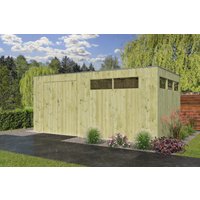 26% billiger ! Gartenhaus Modell QBV-Line 14,90 m²