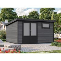 26% billiger ! WPC Gartenhaus Modell Style DeLuxe 13,70 m² 12m²