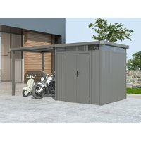 35% billiger ! Metall Gerätehaus Modell Style 4,45 m² Spar-Set 1 6m²