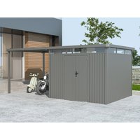 38% billiger ! Metall Gerätehaus Modell Style 7,56 m² Spar-Set-1 6m²