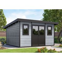 27% billiger ! WPC Gartenhaus Modell Duo Color 15 m² 15m²
