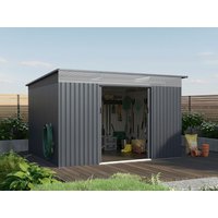 27% billiger ! Metall Gerätehaus Modell Rheinfeld 10,20 m² 9m²