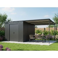 26% billiger ! Metall Gerätehaus Modell Lübeck 12,36 m² 12m²