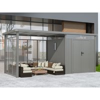34% billiger ! Metall Gerätehaus Modell Style 4,45 m² Spar-Set 5 12m²