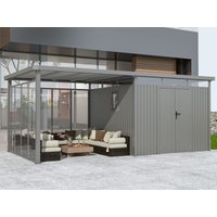 36% billiger ! Metall Gerätehaus Modell Style 7,56 m² Spar-Set-5 12m²