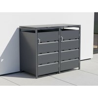 27% billiger ! StarLine 2er Mülltonnenbox Modell Stabilo 240 l
