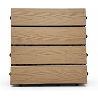29% billiger ! WPC Terrassenfliese Holzoptik Bangkirai Set 1 m² 1m²